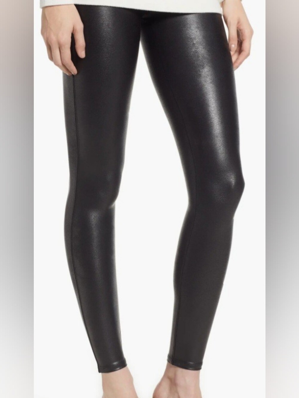 SPANX Faux Leather Leggings in Black
